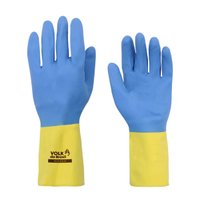 Luva de Segurança Látex Neoprene Forrada Bicolor P Volk