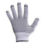Luva de Segurança Tricotada Cotton Pigmentada Algodão Branca EG Volk