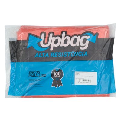 Saco de Lixo 110 L Vermelho Super Reforçado 50 unidades | UpBag