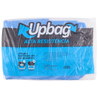 Saco de Lixo 50 L Azul Super Reforçado 50 unidades | UpBag