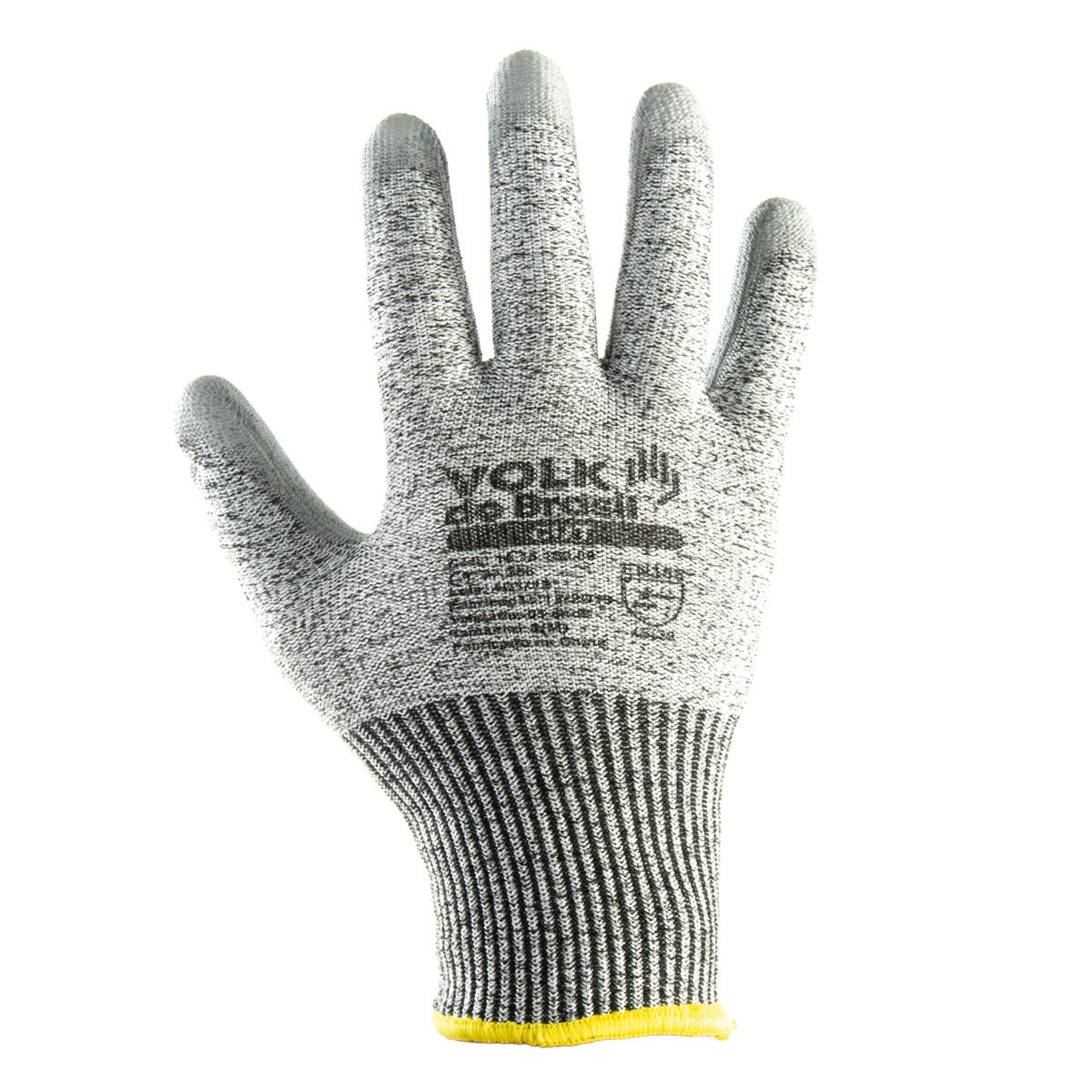 Luva de Segurança Polietileno Revestida PU Palma e Dedos Cut M Volk