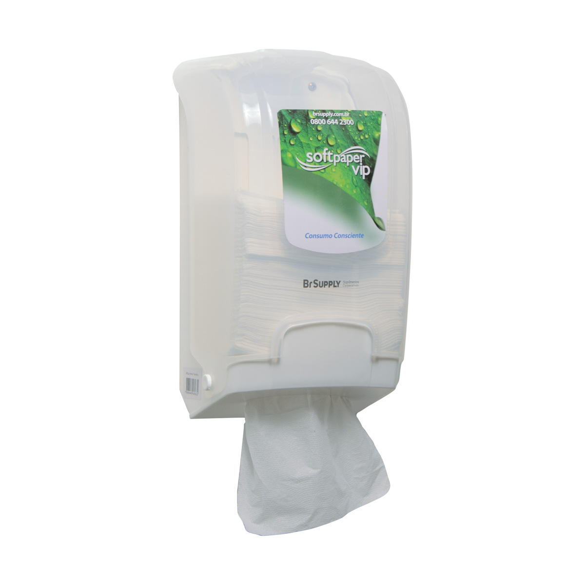 Dispenser Para Papel Higiênico Interfolhado Transparente Softpaper