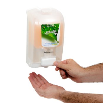 Dispenser para Sabonete Líquido e Álcool Gel com Reservatório Transparente Softpaper