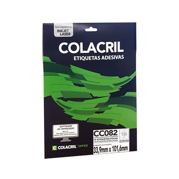 Etiqueta Colacril CC082  ( 6082 ) com100 folhas