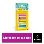 Marcador de Página Adesivo com 5 Setas Flags Neon 11,9 x 43,2mm 96 folhas Post-it