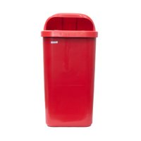 Lixeira Plástica para Suporte 50 Litros Vermelho