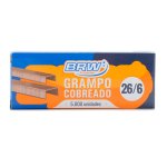 Grampos para Grampeador 26/6 Cobreado 5000 unidades | BRW