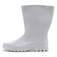 Bota de PVC Cano Médio 37 Branca StivalettoMax Italbotas 