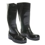 Bota de PVC Cano Longo 37/38 Preta Bico Aço Evolution Italbotas 