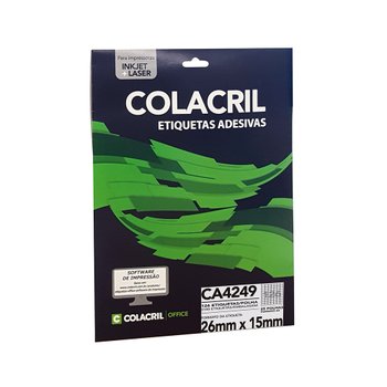 Etiqueta Colacril A4 249  15 mm X 26 mm c25 fls