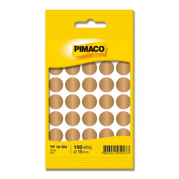 Etiqueta Adesiva Pimaco TP-16 Ouro 16mm PCT 5fls