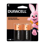 Pilha Alcalina Duracell C Média 2UN