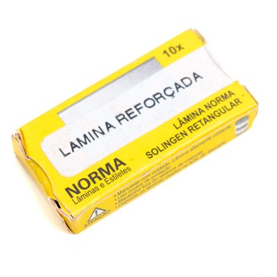 Lamina Norma Retangular reforçada caixa com10 unidades