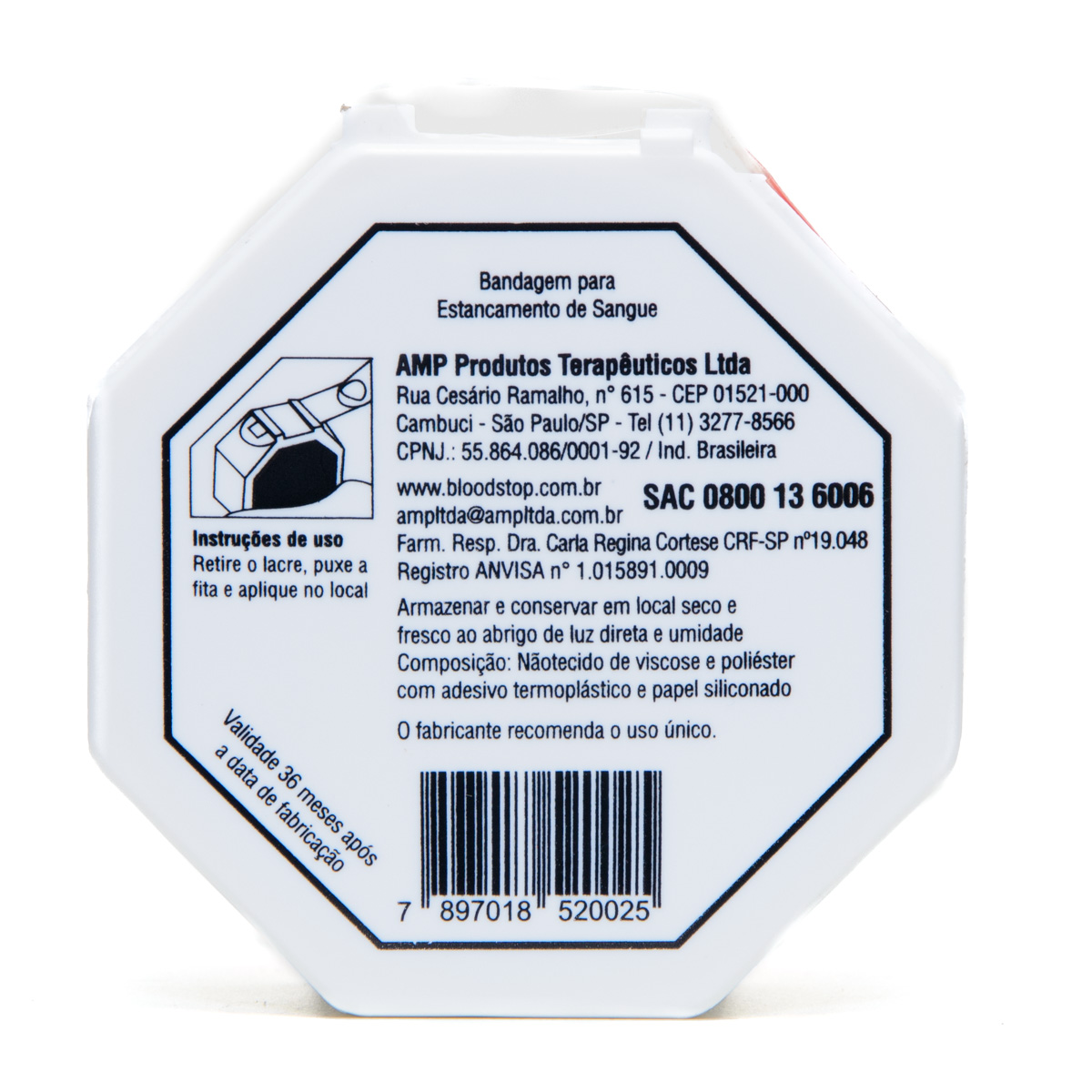 Curativo Adesivo Antiséptico Blood Stop caixa 200 unidades