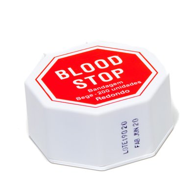 Curativo Adesivo Antiséptico Blood Stop caixa 200 unidades