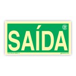 Placa Sinalização Fotoluminescente S12 Saída
