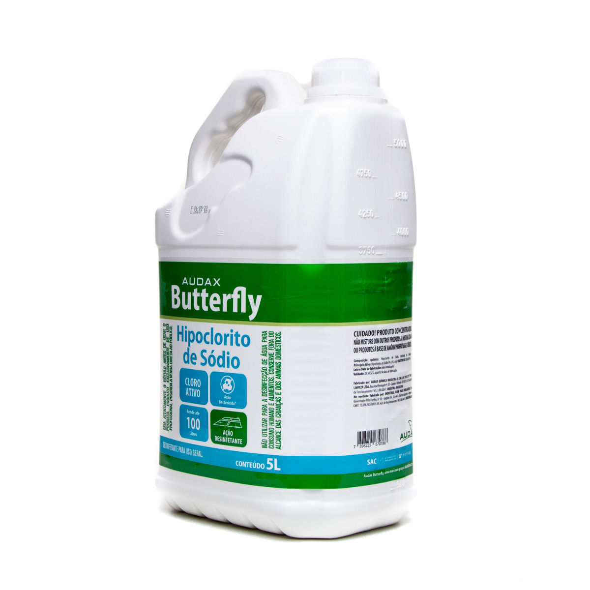 Hipoclorito de Sódio 5% Butterfly 5L | Audax