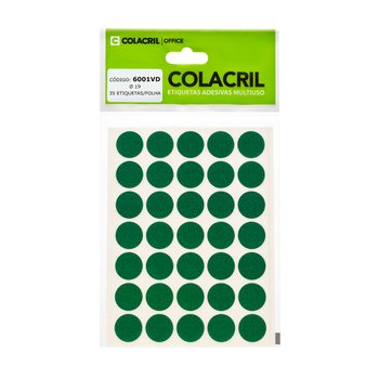 Etiqueta Colacril TP-19 Verde c6 fls