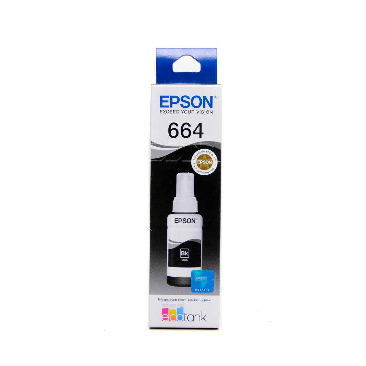 Garrafa De Tinta Original Epson T664120 Preto 70ml 9357