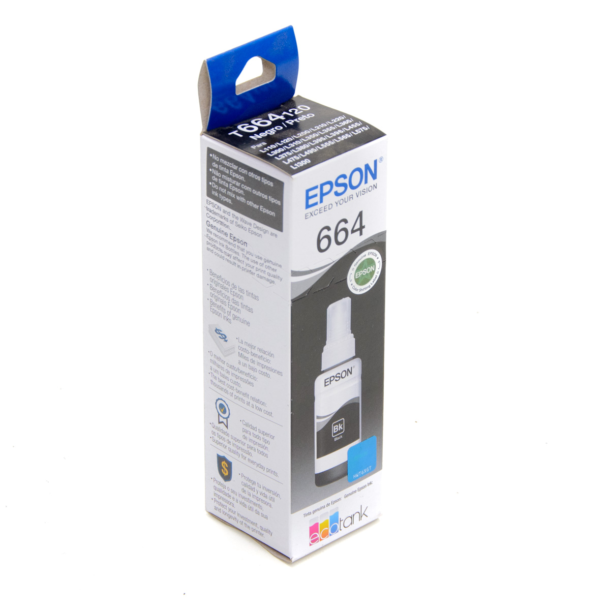 Garrafa de Tinta Original T664120 Preto 70ml | Epson