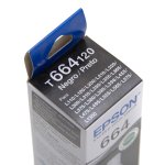 Garrafa de Tinta Original Epson T664120 Preto 70ml