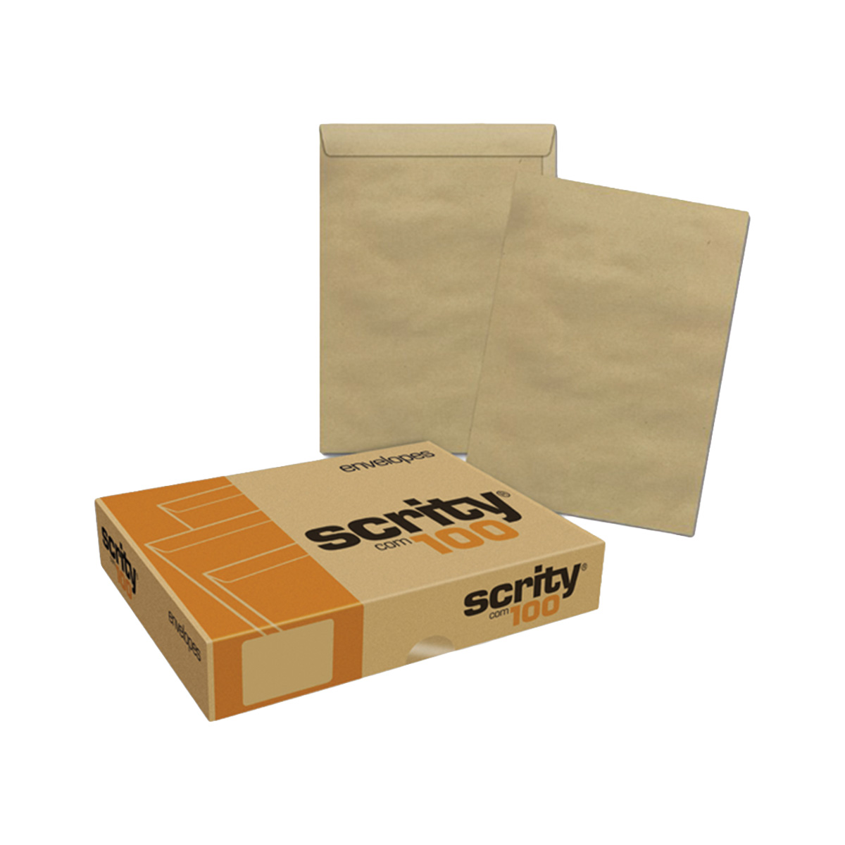 Envelope Kraft Saco 260x360mm 80gr 250 unidades SKN036