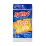 Luva de Segurança Látex Top Flocada Amarela M Sanro