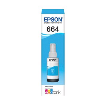 Garrafa de Tinta Original Epson T664220 Ciano 70ml