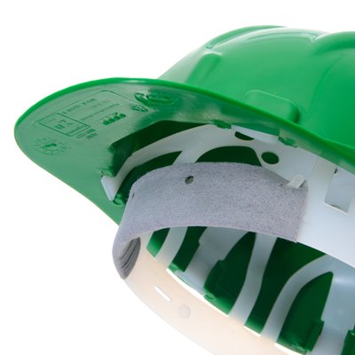 Capacete Plastcor Aba Frontal Verde c/ Suspensão