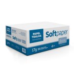 Papel Toalha Interfolhado Folha Simples 5000 folhas 17 g | Softpaper Basic