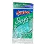 Luva de Segurança Látex Soft Flocada Verde P Sanro