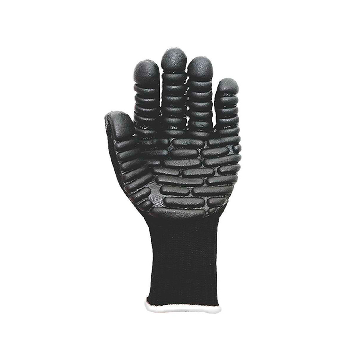 Luva de Segurança Tricotada Antivibração Preta EG Volk