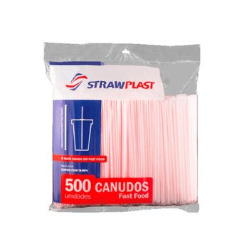 Canudo Plástico 5 mm 500 unidades | Strawplast