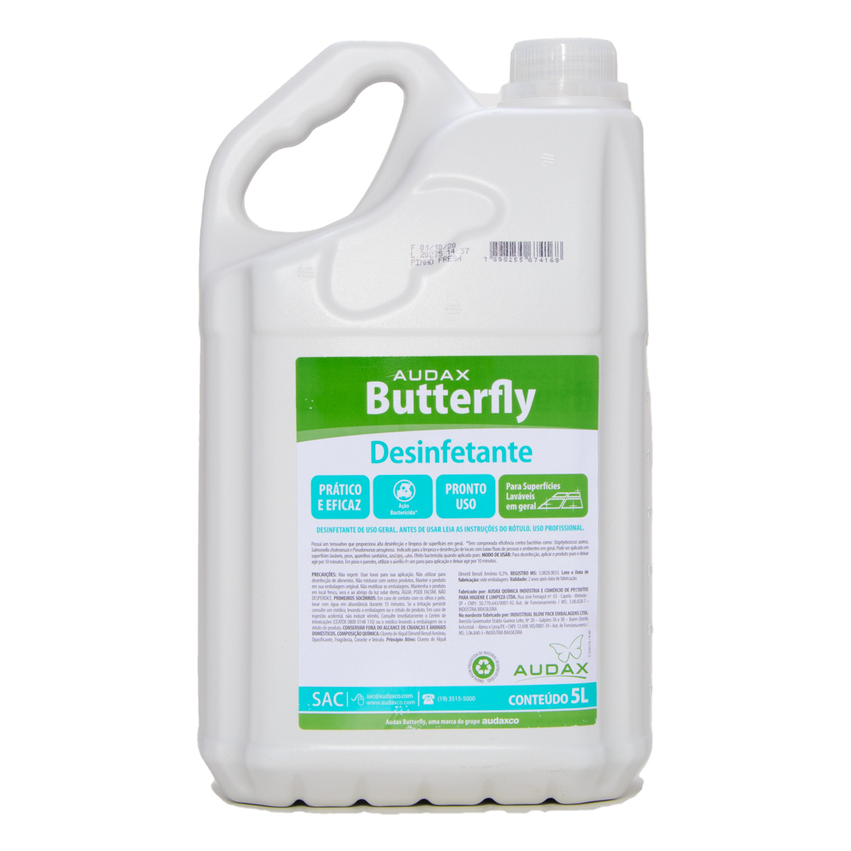 Desinfetante Pinho Butterfly 5L | Audax