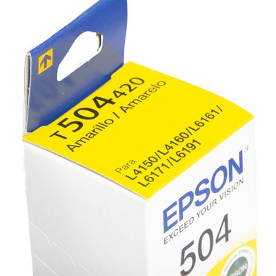Garrafa de Tinta Original Epson T504420 Amarelo 70ml