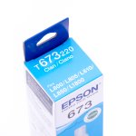 Garrafa de Tinta Original Epson T673220 Ciano 70ml