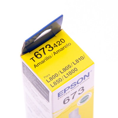 Garrafa de Tinta Original Epson T673420 Amarelo 70ml