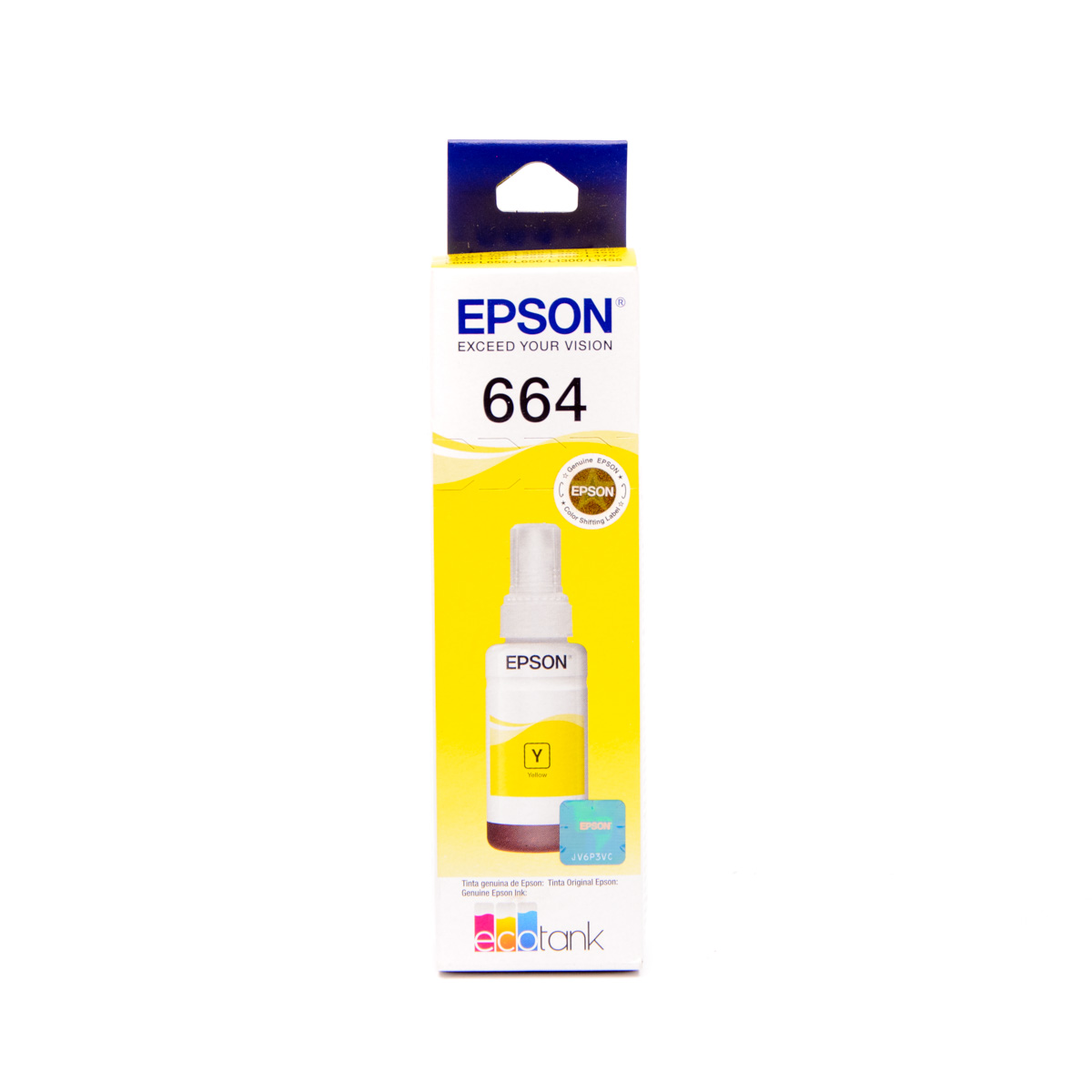 Garrafa de Tinta Original Epson T664420 Amarelo 70ml