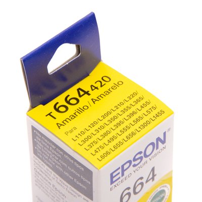 Garrafa de Tinta Original Epson T664420 Amarelo 70ml
