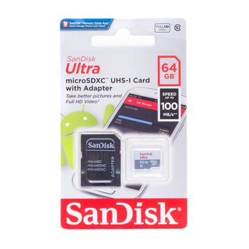 Cartão de Memória Micro SD c/ Adaptador 64Gb Classe 10 - Sandisk