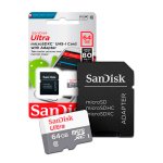 Cartão de Memória Micro SD c/ Adaptador 64Gb Classe 10 - Sandisk