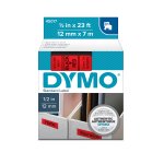 Fita Rotuladora Dymo 45017 12mm x 7m Preto Sobre Vermelho