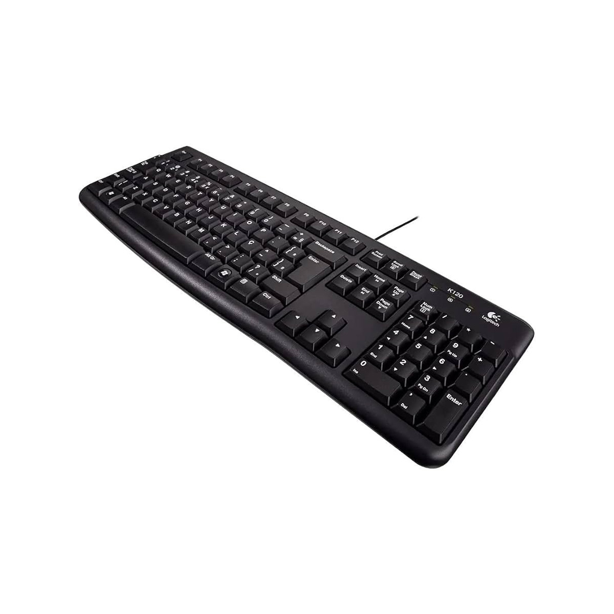 Teclado USB Logitech K120 920-004423 ABNT2 Preto