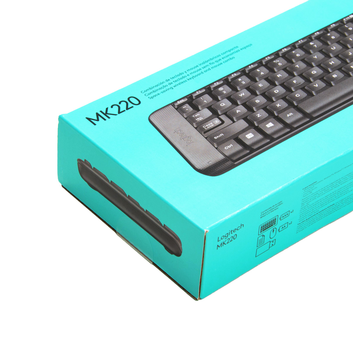 Kit Teclado e Mouse sem Fio Logitech MK220