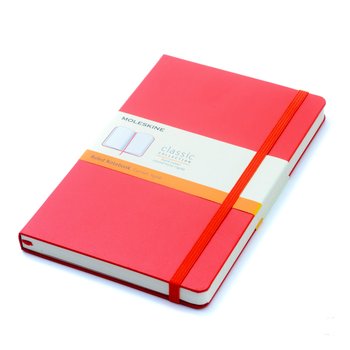 Caderno Moleskine Capa Dura Clássico Pautado Vermelho