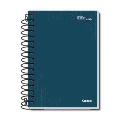 Caderno Espiral 1/8 Capa Dura Essenciale 100 mm x 140 mm 80 folhas