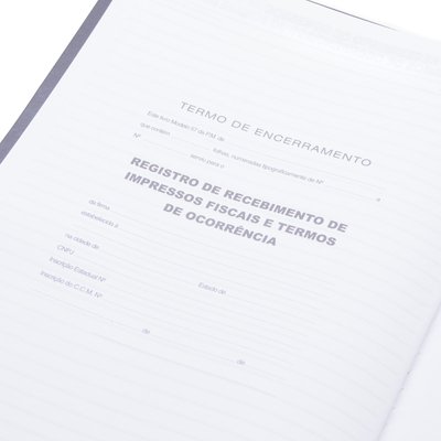 Livro Recebimento de Impressos Fiscais 50 folhas | São Domingos