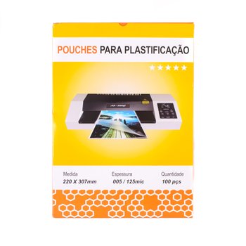 Plástico para Plastificação A4 220x307mm 100 unidades