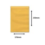 Envelope Saco Ouro 176 mm x 250 mm 10 unidades