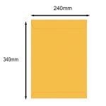 Envelope A4 Ouro 240 mm x 340 mm 10 unidades